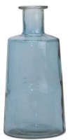 10" Blue Glass Vase