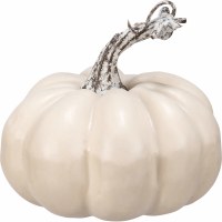 4" Faux Cream Pumpkin Fall and Thanksgiving Decoration