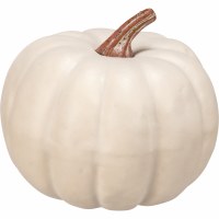 3" Faux Cream Pumpkin Fall and Thanksgiving Decoration