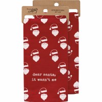 26" x 20" "Dear Santa, It Wasn't Me" Kitchen Towel