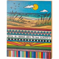23" x 18" Multicolor "It's a Good Day to be Happy" Plaque