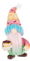 4" Gnome Holding Cake