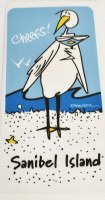 27" Sq Sanibel Island "Cheers" Shorebird Kitchen Towel