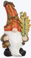 8" Gnome Holding an Acorn and a Fall Sign