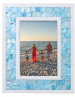 5" x 7" Blue Mother of Pearl Mosaic Frame