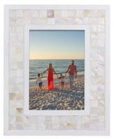 5" x 7" White Mother of Pearl Mosaic Frame