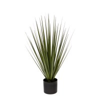 22" Faux Green Wild Grass Potted Plant