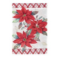 18" x 13" Mini Pointsettia Garden Flag