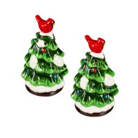 4" Cardinals Sitting on a Tree Salt and Pepper Shakers