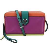 5" x 8" Multicolor Paradise Phone Wallet Crossbody Bag