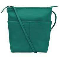 9" x 8" Aqua Midi Sac Crossbody Bag