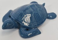 6" Navy Blue Ceramic Sea Turtle