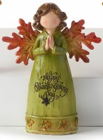 4" Fall Angel Praying Fall and Thanksgiving Decoration