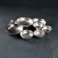 16" Silver Nine Bowl Server