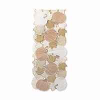 72" Beige Pumpkins Table Runner Fall and Thanksgiving Decoration