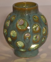 6" Blue 10 LED String Light Lantern