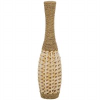 32" Natural Wicker Vase