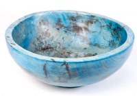 12" Blue Miami Wood Bowl