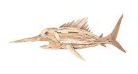 24" x 60" Driftwood Bill Fish Wall Plaque