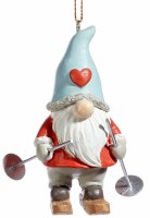 Gnome Skiing With Poles Down