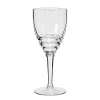 12 Oz Clear Acrylic Swirl Wine Glass