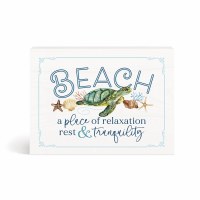 5" x 7" "Beach a Place of Relaxation, Rest & Tranquility" Wall Plaque
