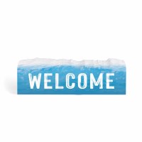 4" x 12" "Welcome" Wall Plaque