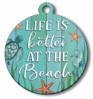 19' Round "Life is Better at the Beach" Plaque