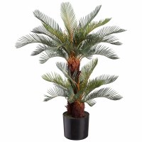 32" Faux Cycas Plant in a Black Pot