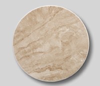 Set of Four Round Taupe Faux Marble Coasters