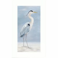 50" x 30" Coastal Calm 1 White Framed Print Under Glass