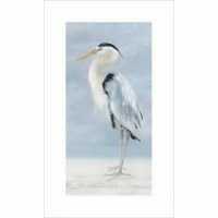 50" x 30" Coastal Calm 2 White Framed Print Under Glass