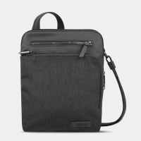 11" x 9" Gray Anti-Theft Metro Small Crossbody Bag