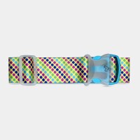 3" x 2" Multicolor Dots Luggage Strap