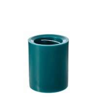 3" x 3" Cypress Teal Spiral Pillar Candle