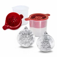 3" Set of Two Ornament Shaped Ice Molds