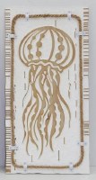 19" Distressed White and Natural Jellyfish Wall Plaque