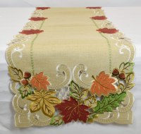 72" Fall Leaf Table Runner