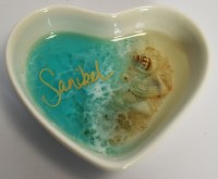 Sanibel Island 3" Beach Heart Ring Dish