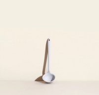 8" White Skinny Ladle