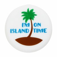 "I'm on Island Time" Silicone Bottle Cap