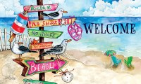 18" x 30" Beach Signs Doormat