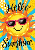 18" x 12" "Hello Sunshine" Mini Garden Flag