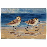 24" x 35" Sand Sandpipers Indoor/Outdoor Mat