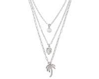 16"-20" Silver Toned Tropical Charm Necklace