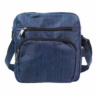 10" Navy Anti-Theft Shoulder Bag