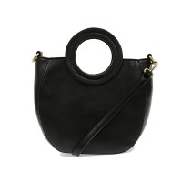11" Black Coco Circle Handle Handbag