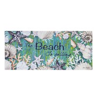 10" x 22" "The Beach is Calling" Sassafras Doormat Insert