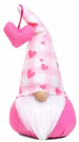 7" Plaid Heart Hat Valentine's Day Gnome