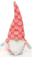 10" Coral Big Flower Hat Gnome